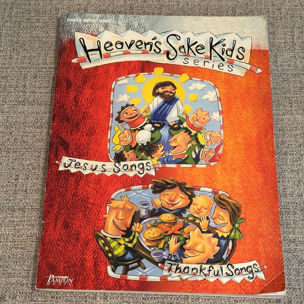 Vintage Heaven's Sake Kids Series Music Book Pamplin Jesus & Thankful Songs 1997